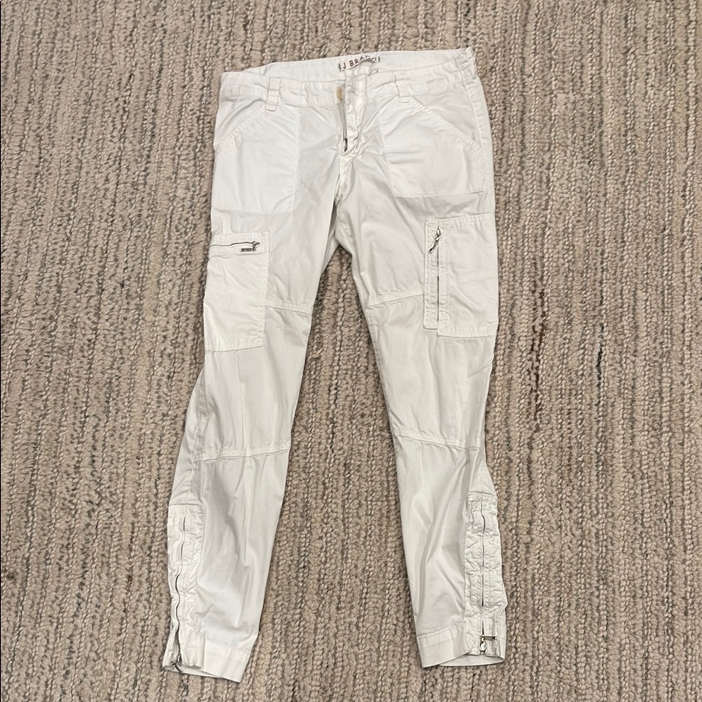 White J Brand Women's Cargo Pants with zipper on the bottom of each leg